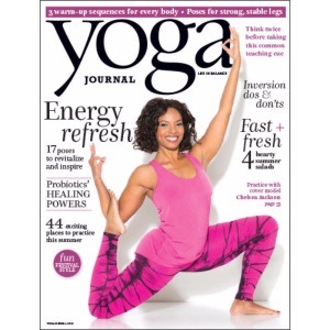 Chelsea Jackson Roberts, June Cover Model for Yoga Journal Magazine